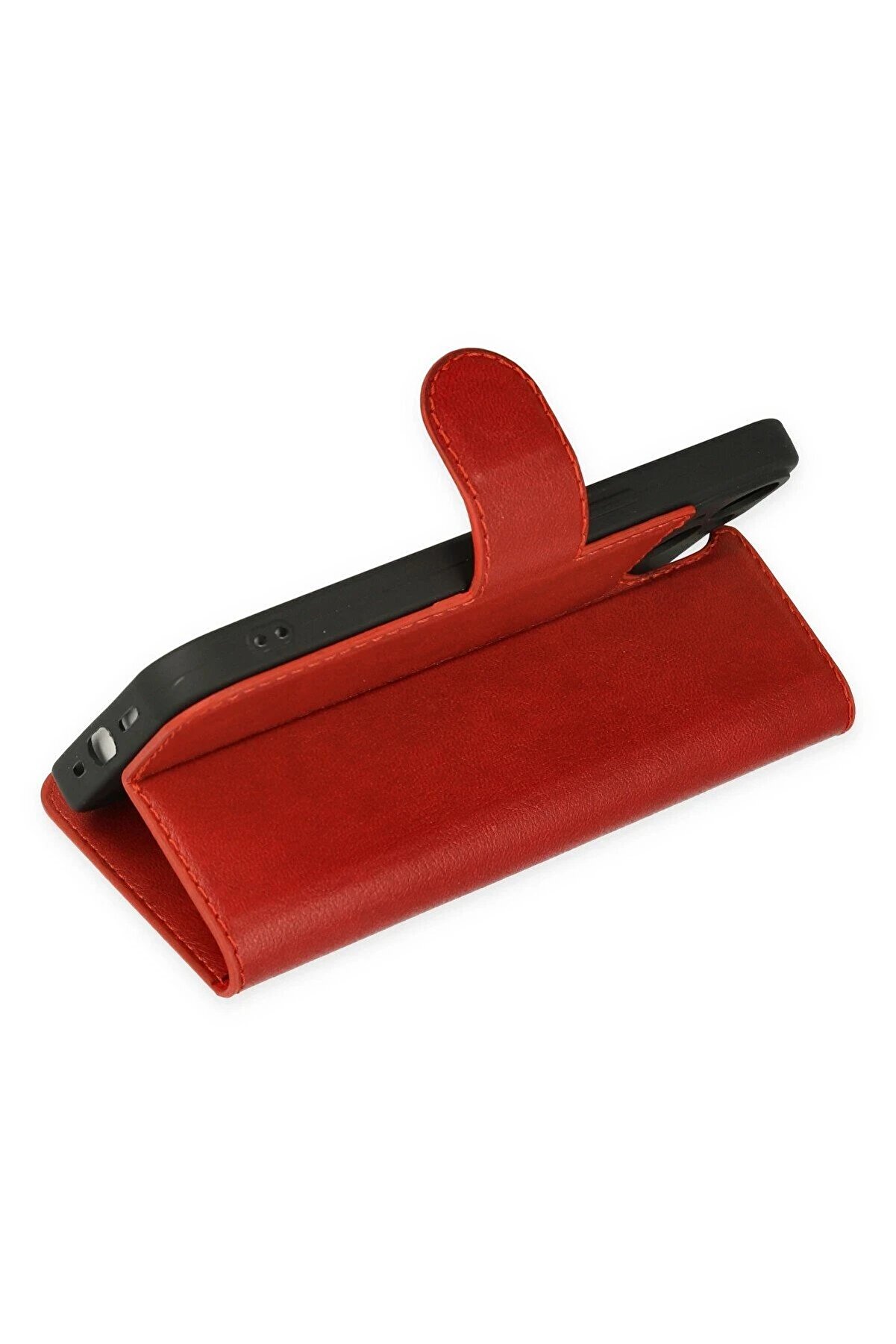 İphone 14 Plus Kılıf Trend S Plus Kapaklı Kılıf - Kırmızı - Dropx5443-1433