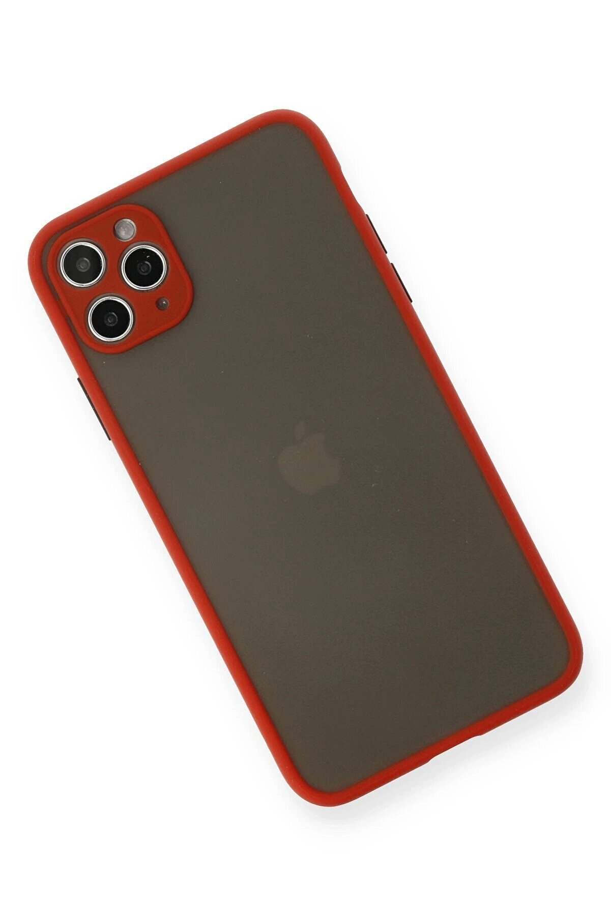 İphone 11 Pro Max Kılıf Montreal Si̇li̇kon Kapak - Kırmızı - Dropx5556-8092