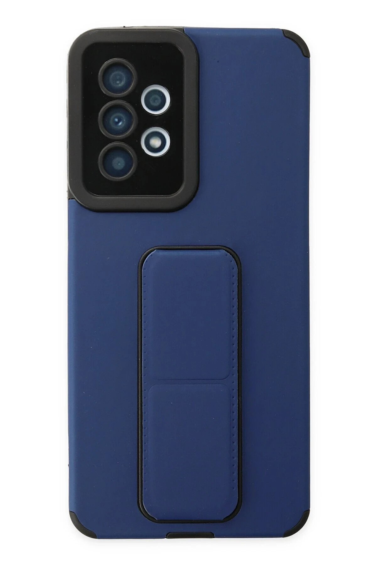 CepteToptan Samsung Galaxy A33 5G Kılıf Mega Standlı Silikon - Mavi - DROPX7230-2136