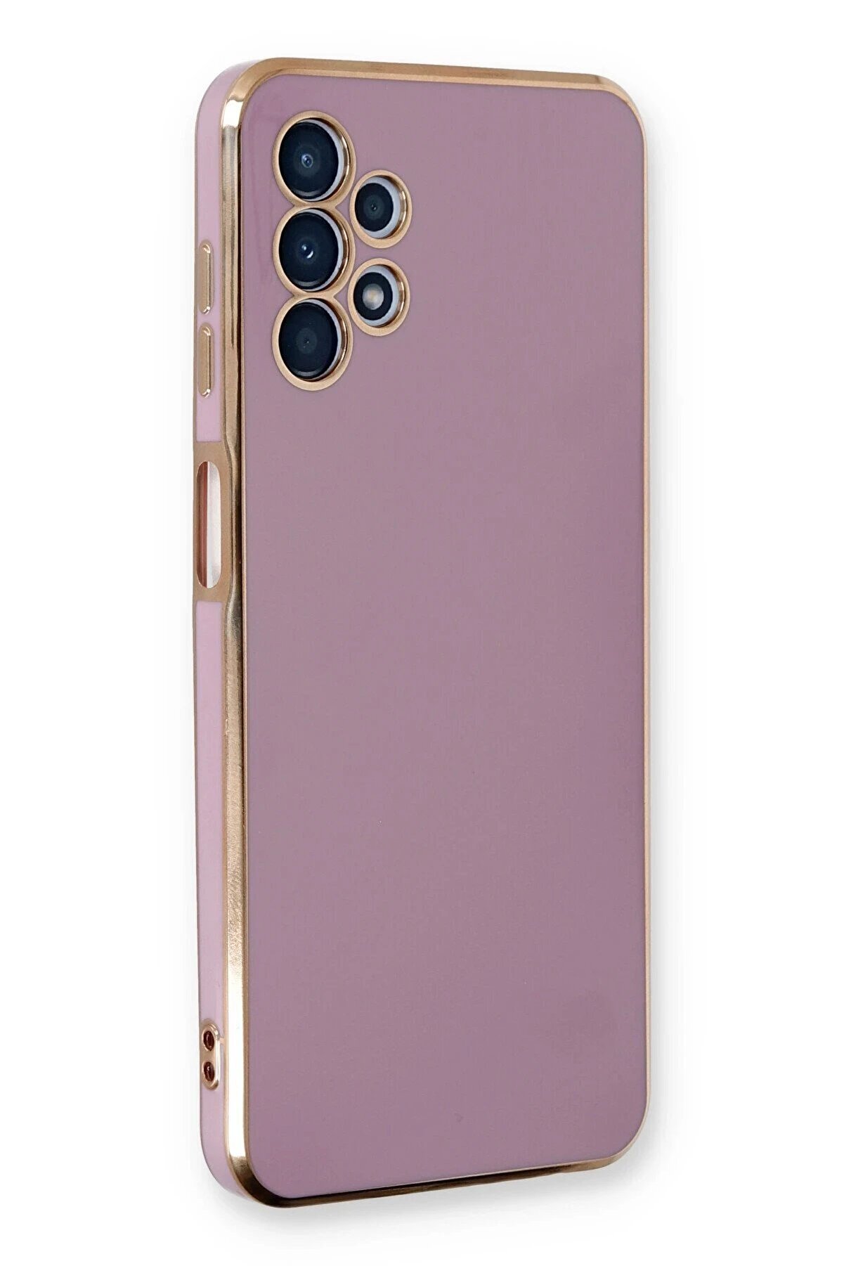 CepteToptan Samsung Galaxy A13 4G Kılıf Volet Silikon - Mor - DROPX2912-7495