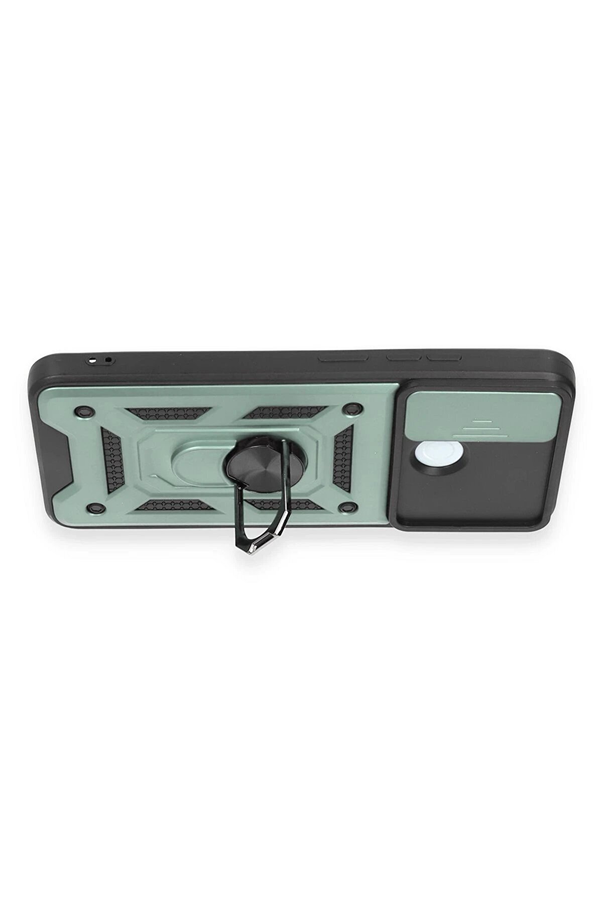 Xi̇aomi̇ Redmi̇ 12C Kılıf Pars Lens Yüzüklü Si̇li̇kon - Yeşi̇l - Dropx8466-7334