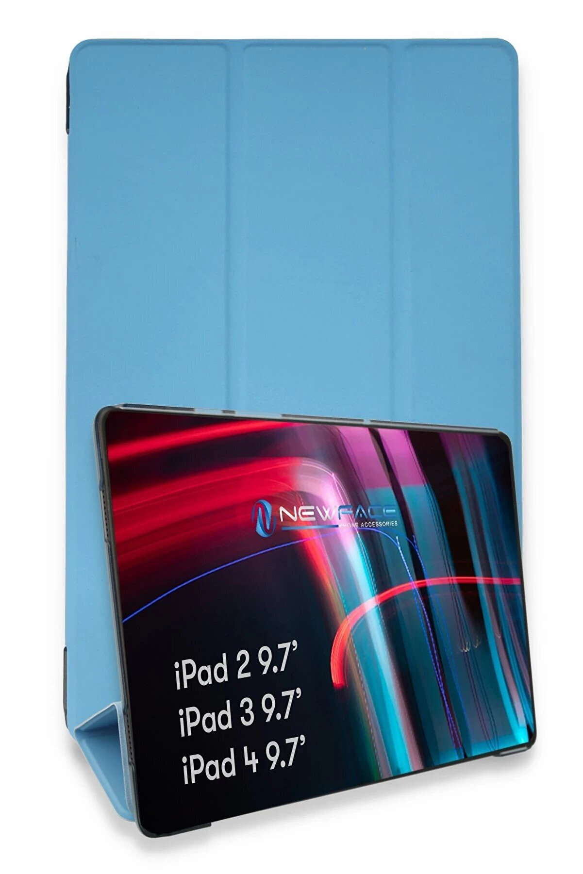 CepteToptan iPad 4 9.7 Kılıf Tablet Smart Kılıf - Mavi - DROPX9409-8693