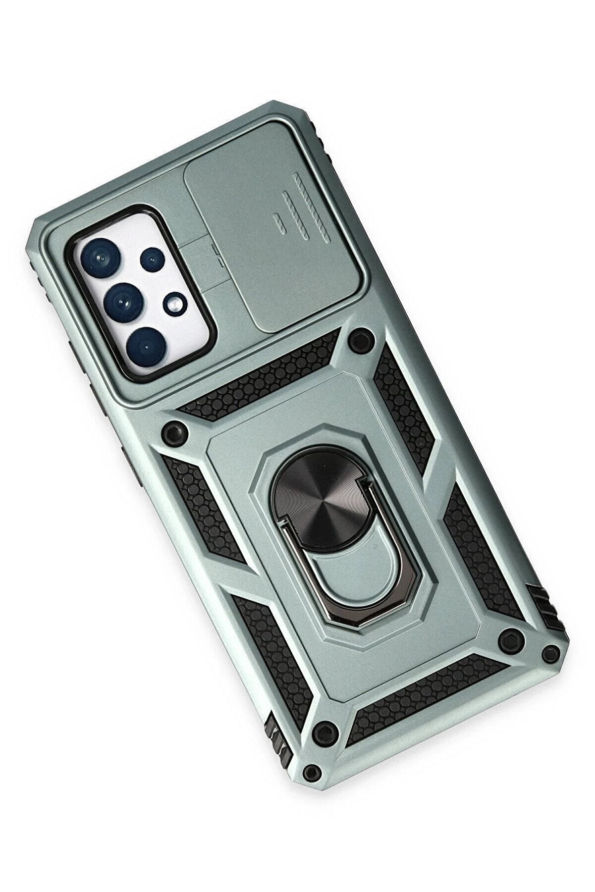 Samsung Galaxy A72 Kılıf Pars Lens Y&uuml;z&uuml;kl&uuml; Si̇li̇kon - Yeşi̇l - Dropx1966-9415