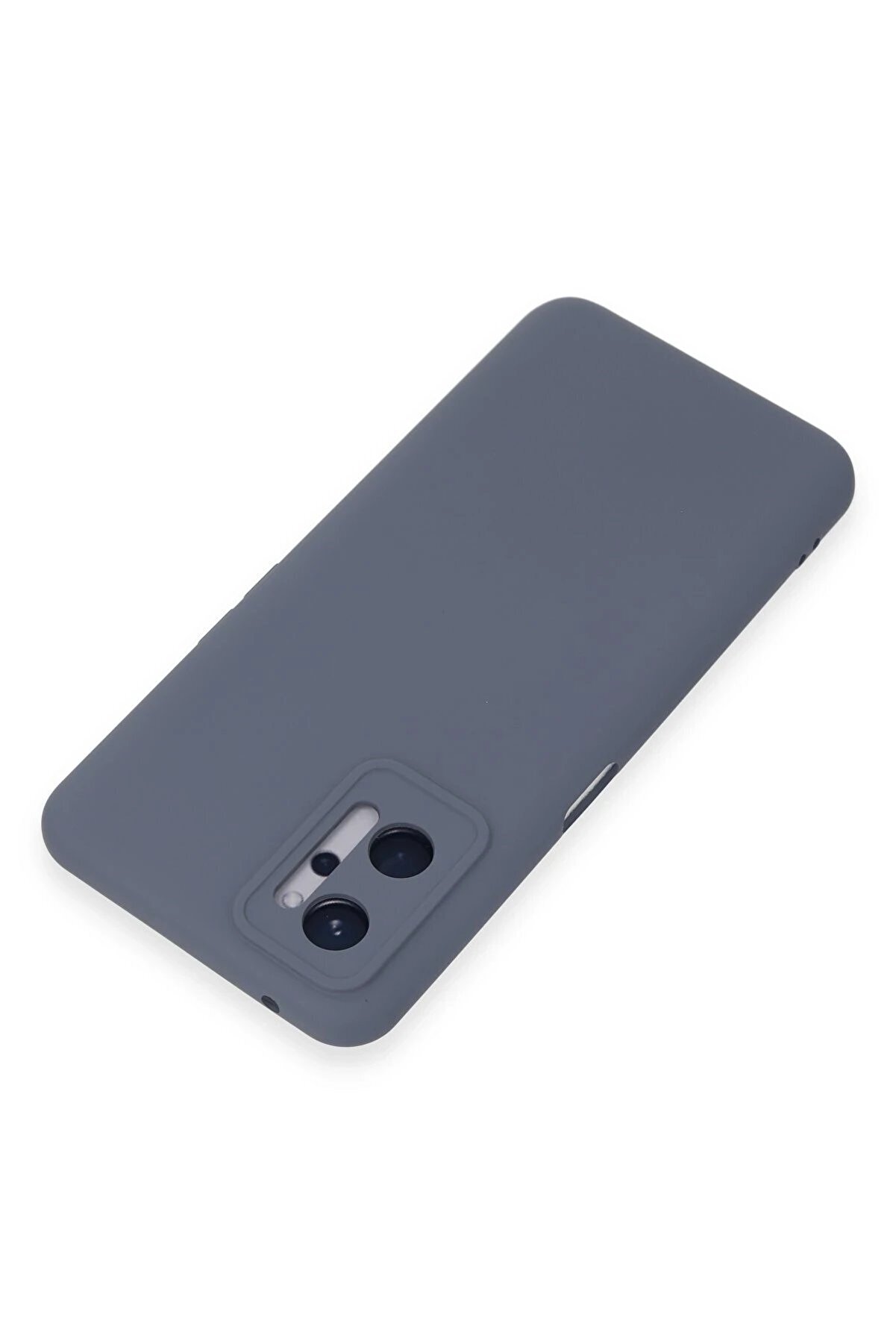 Realme 9İ 4G Kılıf Nano İ&ccedil;i̇ Kadi̇fe Si̇li̇kon - Gri̇ - Dropx7620-9003