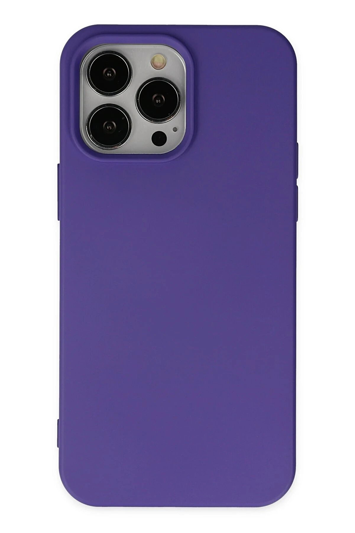 CepteToptan iPhone 14 Pro Kılıf Nano içi Kadife Silikon - Mor - DROPX3130-4864