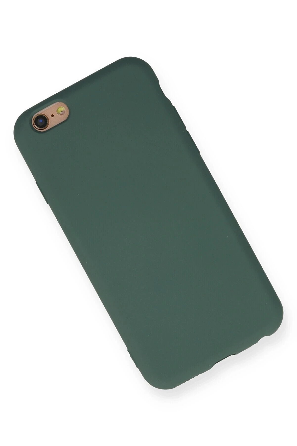 İphone 6 Kılıf Nano İçi̇ Kadi̇fe Si̇li̇kon - Koyu Yeşi̇l - Dropx7249-6030