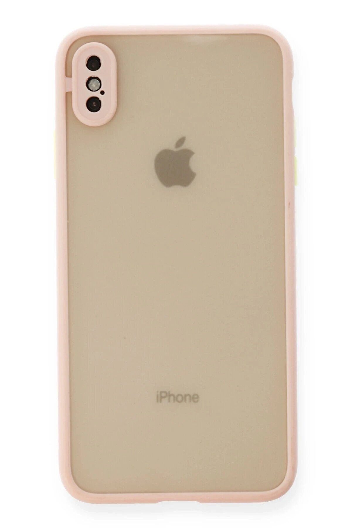 CepteToptan iPhone X Kılıf Montreal Silikon Kapak - Pembe - DROPX4461-9314