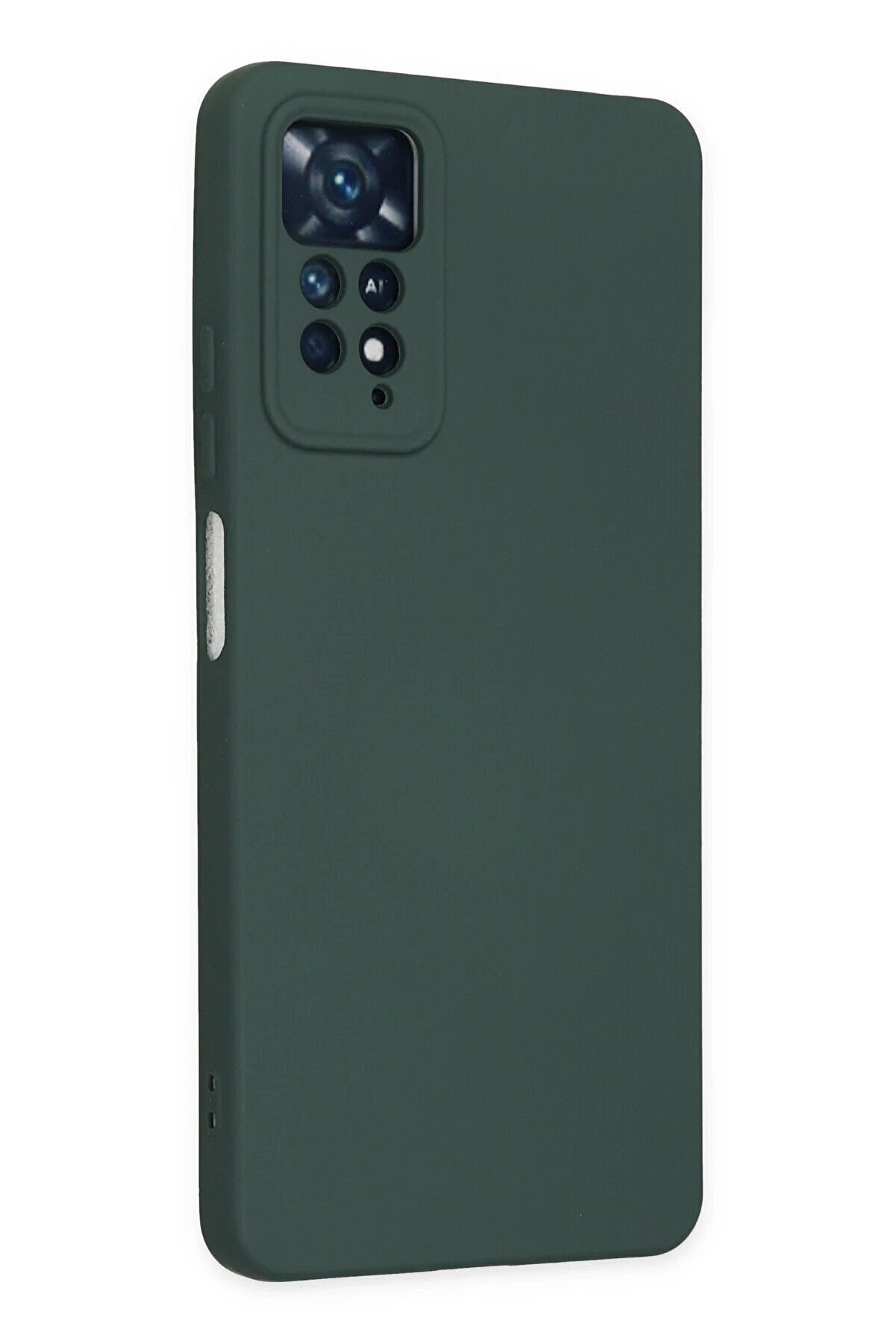 Xi̇aomi̇ Redmi̇ Note 11 Pro Kılıf Nano İçi̇ Kadi̇fe Si̇li̇kon - Koyu Yeşi̇l - Dropx6024-3374