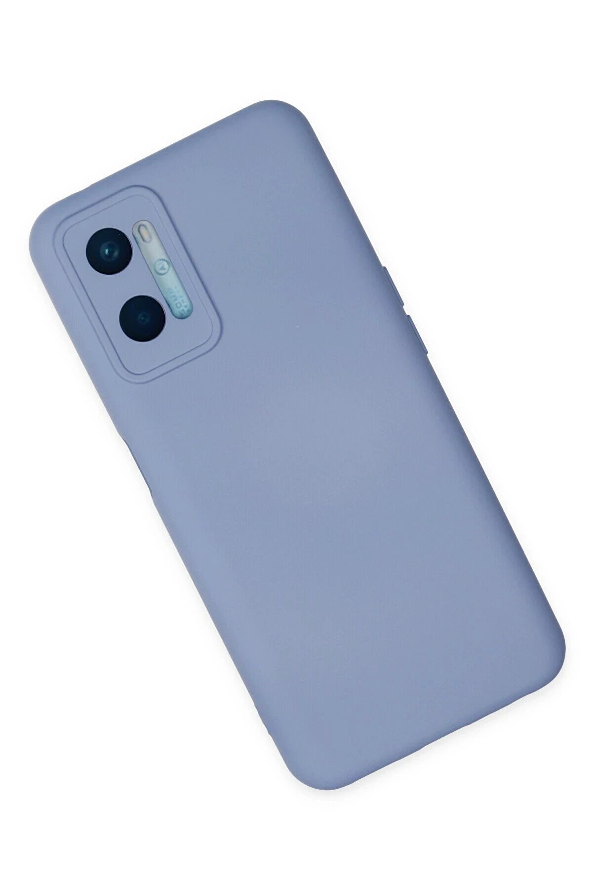 Oppo A96 Kılıf Nano İçi̇ Kadi̇fe Si̇li̇kon - Li̇la - Dropx2599-8888