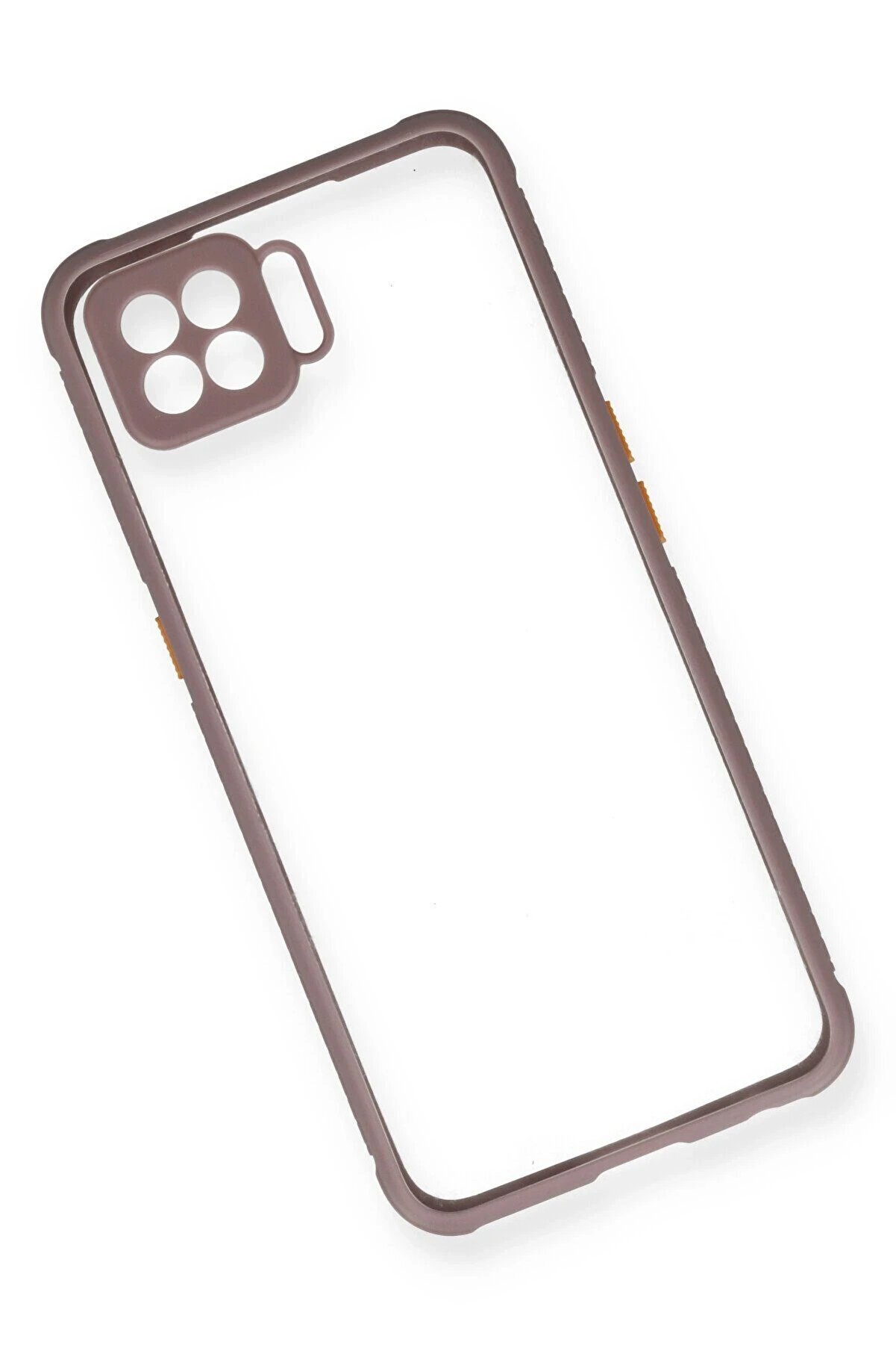 Oppo A73 Kılıf Mi̇ami̇ Şeffaf Si̇li̇kon - Açık Mor - Dropx7231-6061