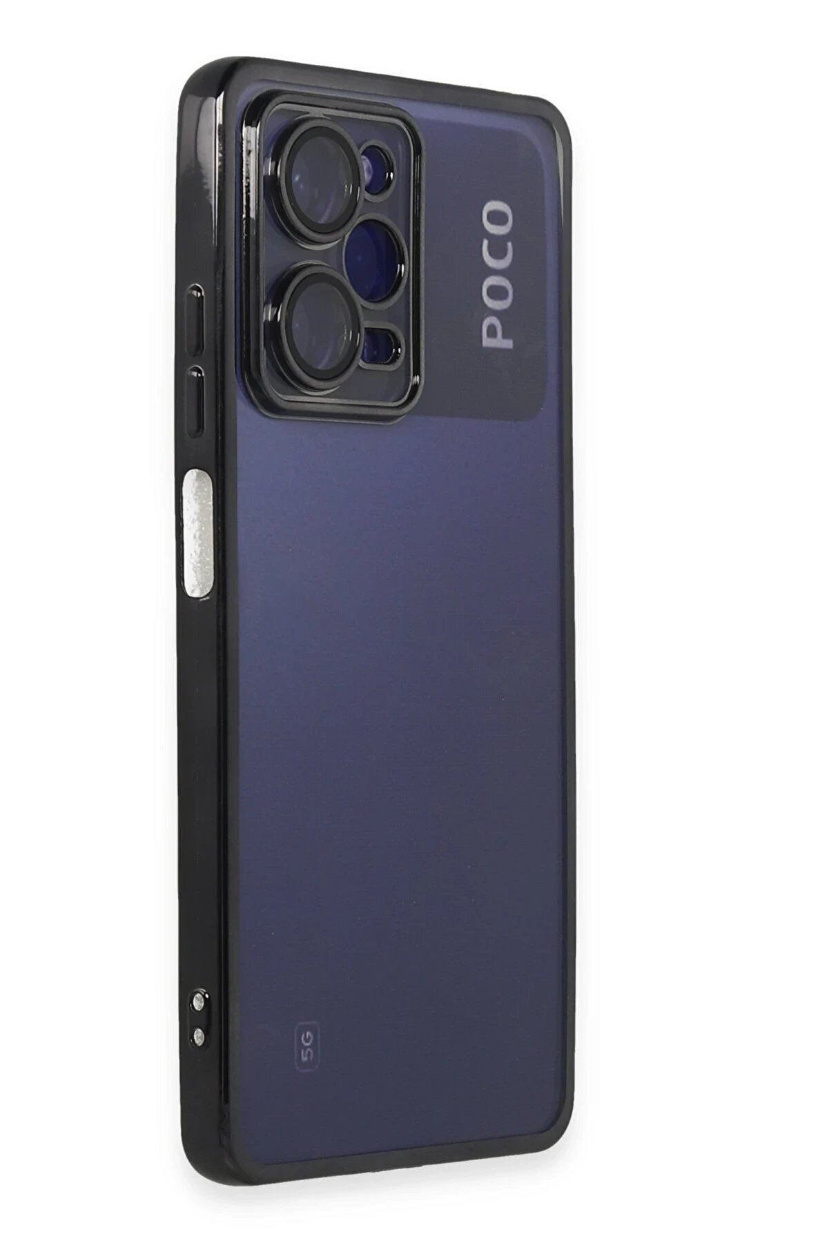 Xi̇aomi̇ Poco X5 Pro 5G Kılıf Lensli̇ Si̇li̇kon - Si̇yah - Dropx1446-4977