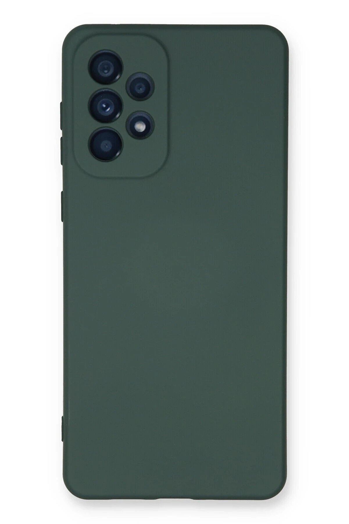 CepteToptan Samsung Galaxy A53 5G Kılıf Nano içi Kadife Silikon - Koyu Yeşil - DROPX4669-5434