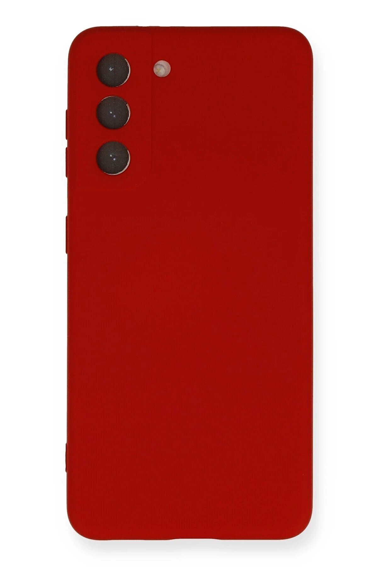 CepteToptan Samsung Galaxy S21 Kılıf Nano içi Kadife Silikon - Kırmızı - DROPX7610-8192