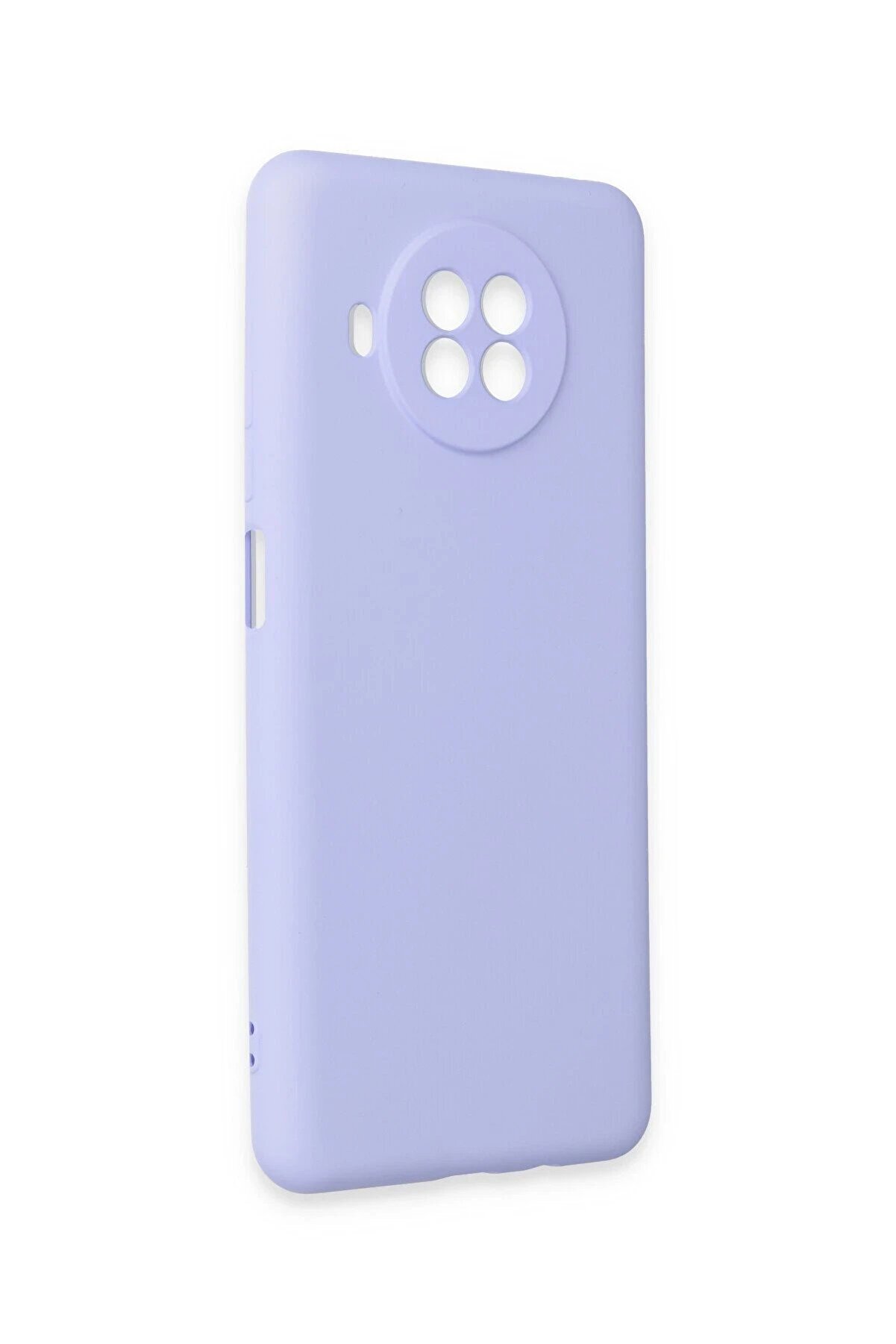 Xi̇aomi̇ Mi̇ 10T Li̇te Kılıf Nano İçi̇ Kadi̇fe Si̇li̇kon - Li̇la - Dropx1218-7100