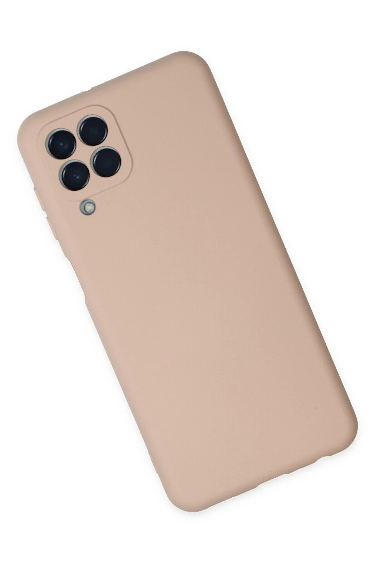 Samsung Galaxy M33 Kılıf Nano İçi̇ Kadi̇fe Si̇li̇kon - Pudra - Dropx1253-1708