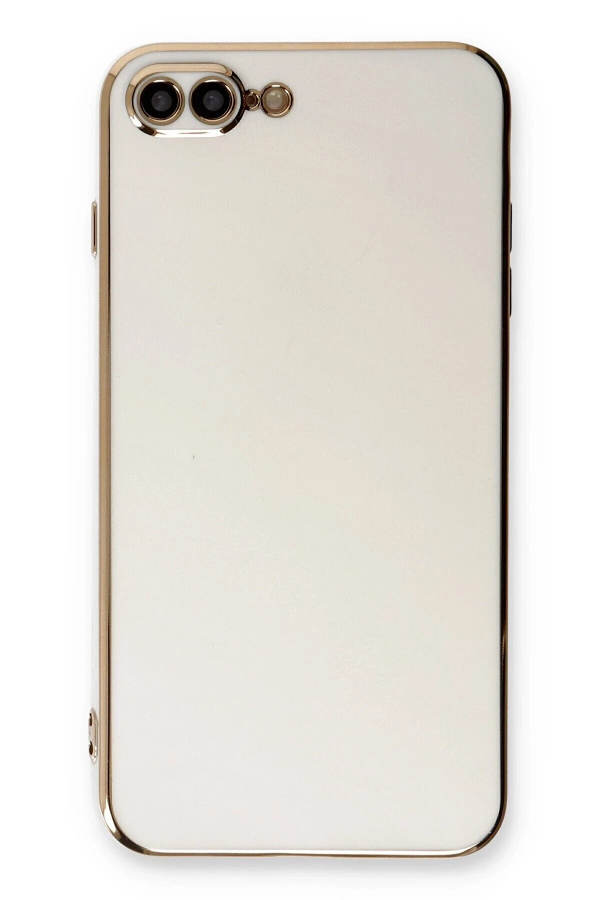 İphone 7 Plus Kılıf Volet Si̇li̇kon - Beyaz - Dropx8875-7552