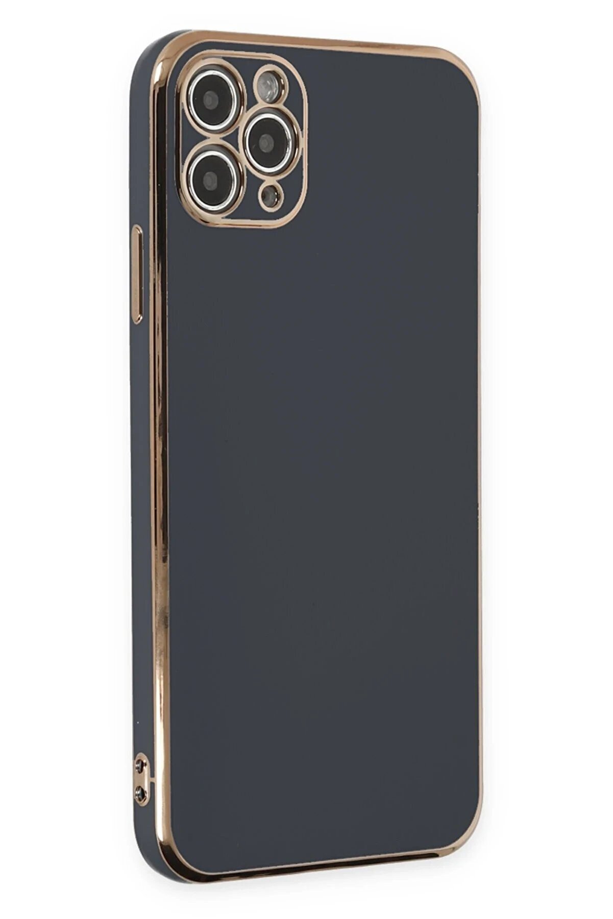 CepteToptan iPhone 11 Pro Max Kılıf Volet Silikon - Siyah - DROPX1594-7524