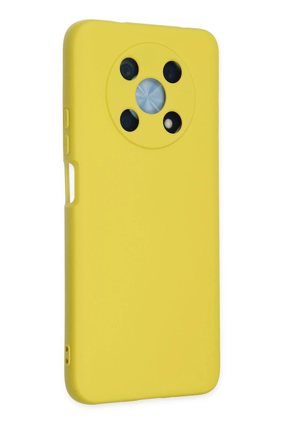 Huawei̇ Nova Y90 Kılıf Nano İçi̇ Kadi̇fe Si̇li̇kon - Sarı - Dropx8146-3690