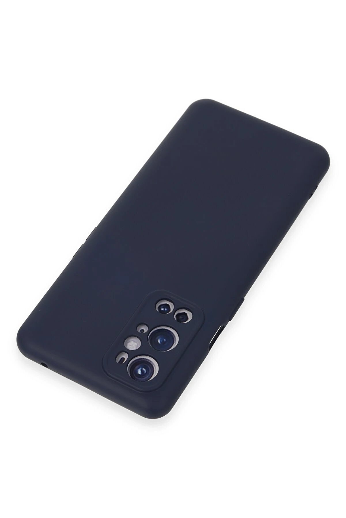 One Plus 9 Pro Kılıf Nano İ&ccedil;i̇ Kadi̇fe Si̇li̇kon - Laci̇vert - Dropx7093-7830