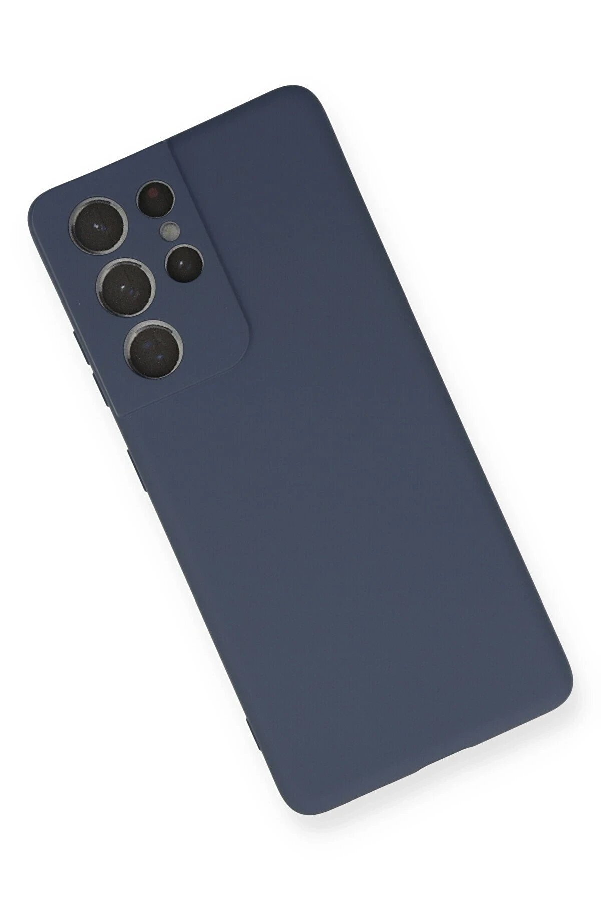 Samsung Galaxy S21 Ultra Kılıf Nano İçi̇ Kadi̇fe Si̇li̇kon - Gri̇ - Dropx4664-8571