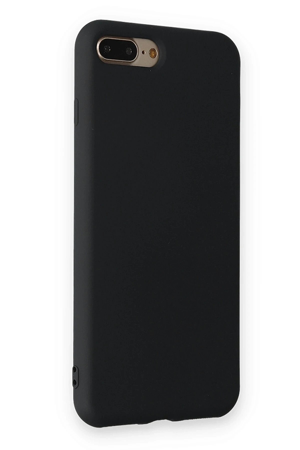 İphone 7 Plus Kılıf Nano İçi̇ Kadi̇fe Si̇li̇kon - Si̇yah - Dropx8557-6167