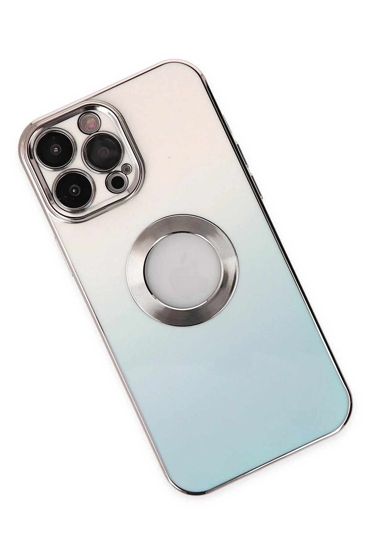 İphone 13 Pro Max Kılıf Best Si̇li̇kon - Turkuaz - Dropx8522-8619