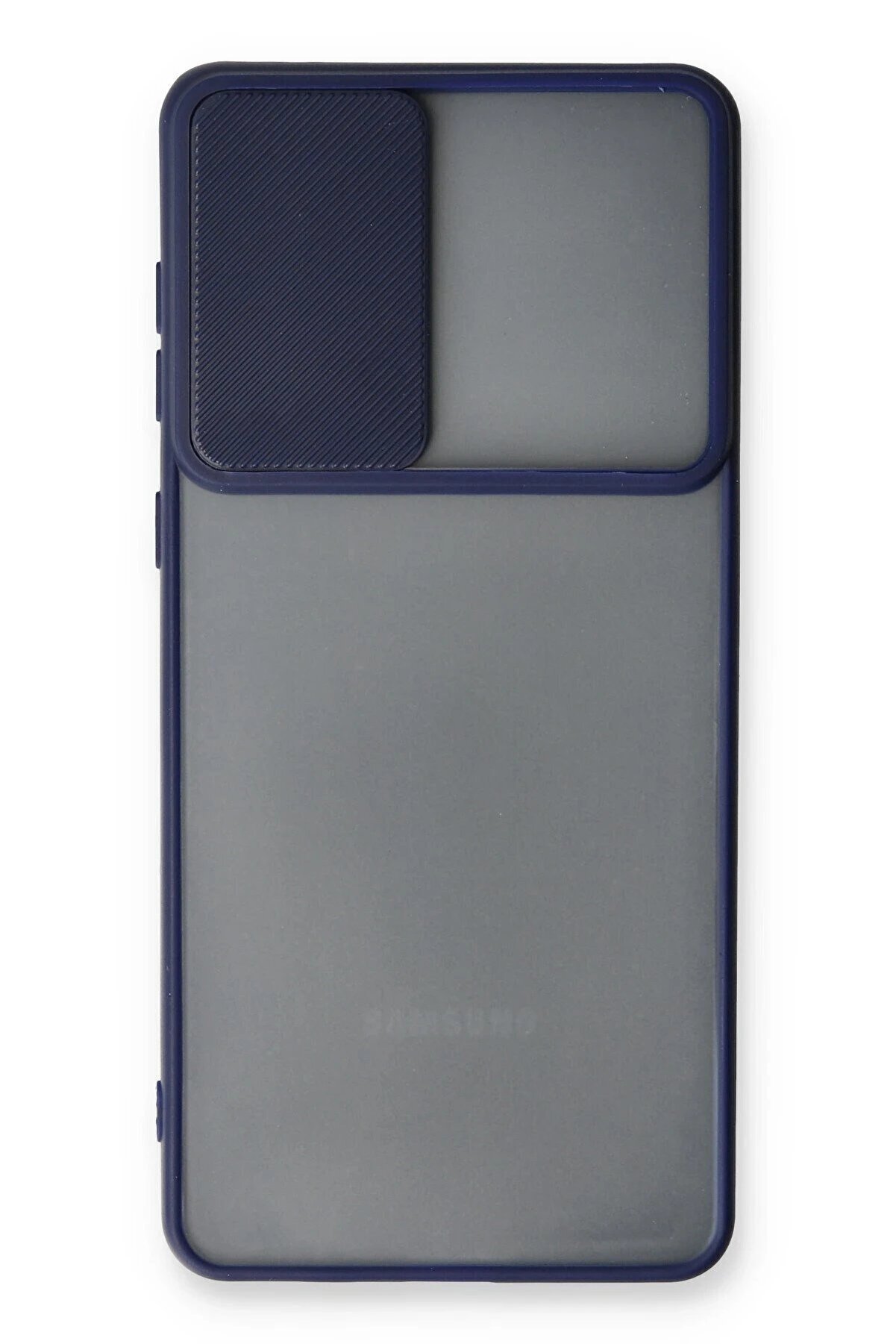 Samsung Galaxy A53 5G Kılıf Palm Buzlu Kamera Sürgülü Si̇li̇kon - Laci̇vert - Dropx2198-8226