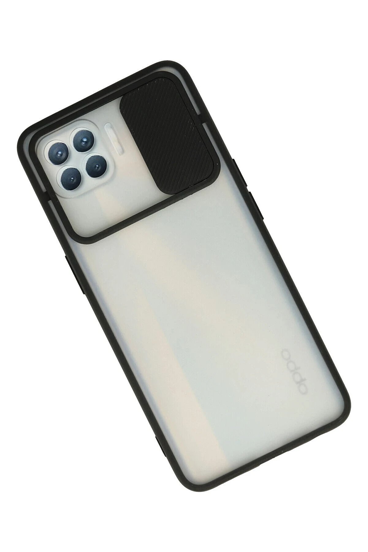 Oppo Reno 4 Li̇te Kılıf Palm Buzlu Kamera Sürgülü Si̇li̇kon - Si̇yah - Dropx1820-3051