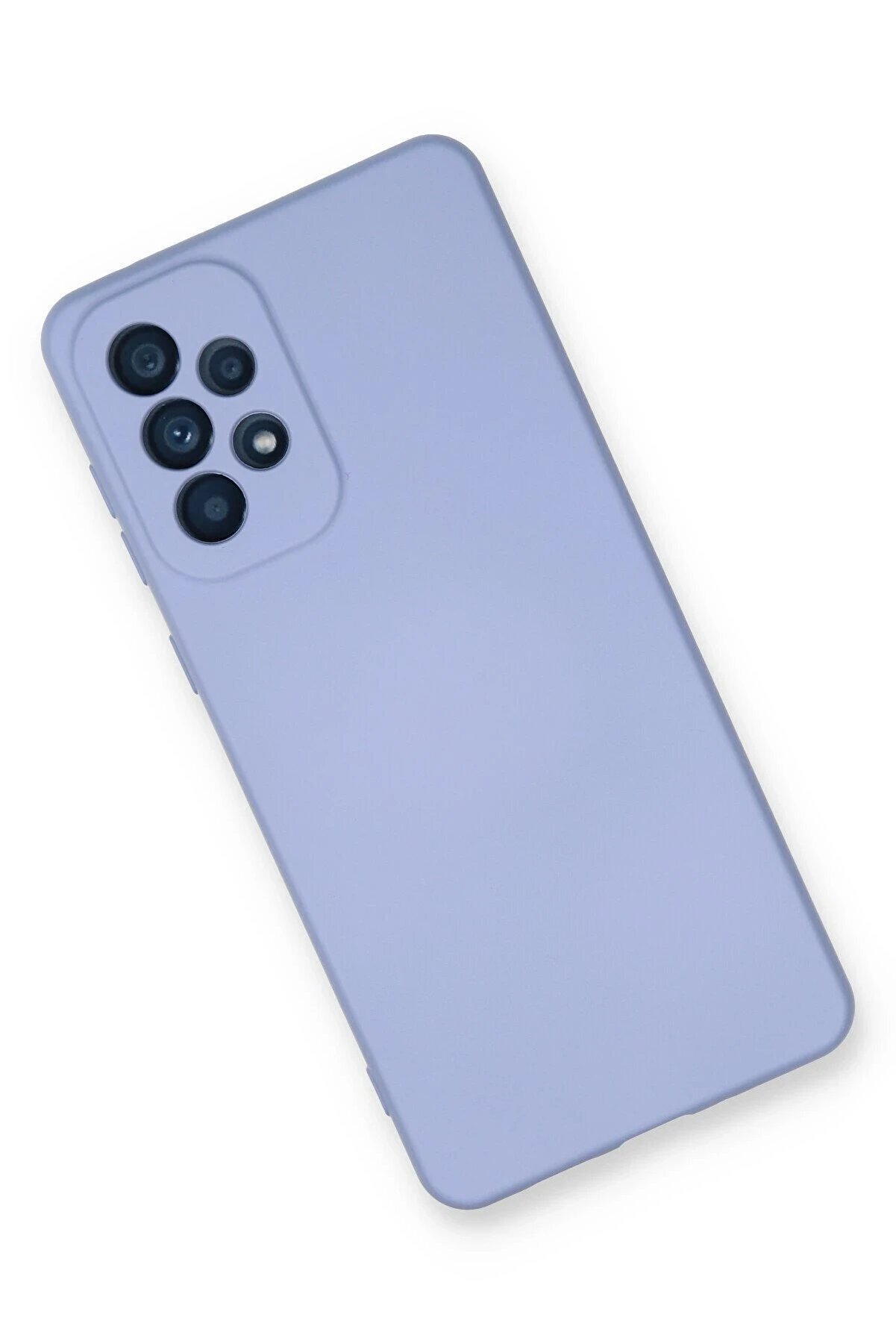 Samsung Galaxy A53 5G Kılıf Nano İ&ccedil;i̇ Kadi̇fe Si̇li̇kon - Li̇la - Dropx5745-5245