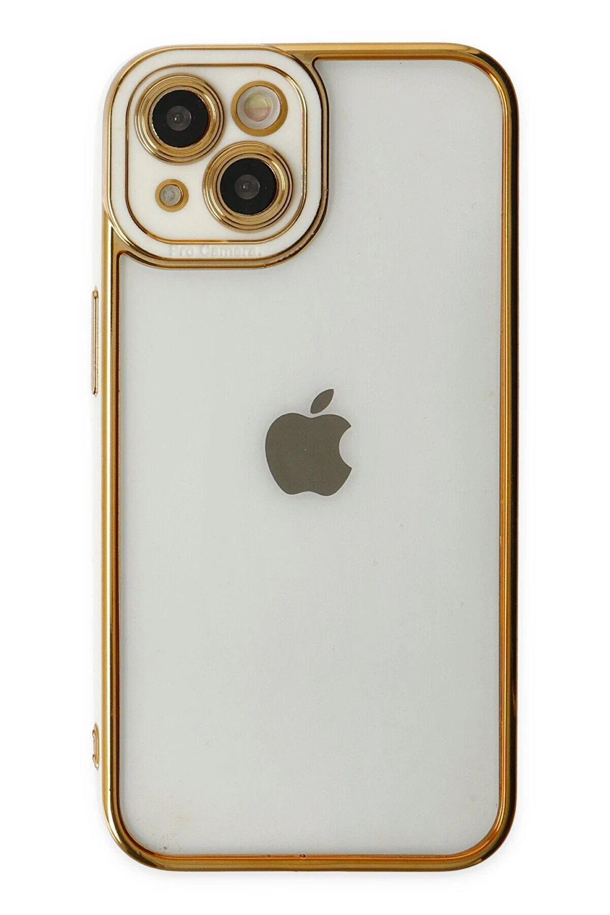 İphone 14 Plus Kılıf Li̇va Lens Si̇li̇kon - Beyaz - Dropx5950-2319