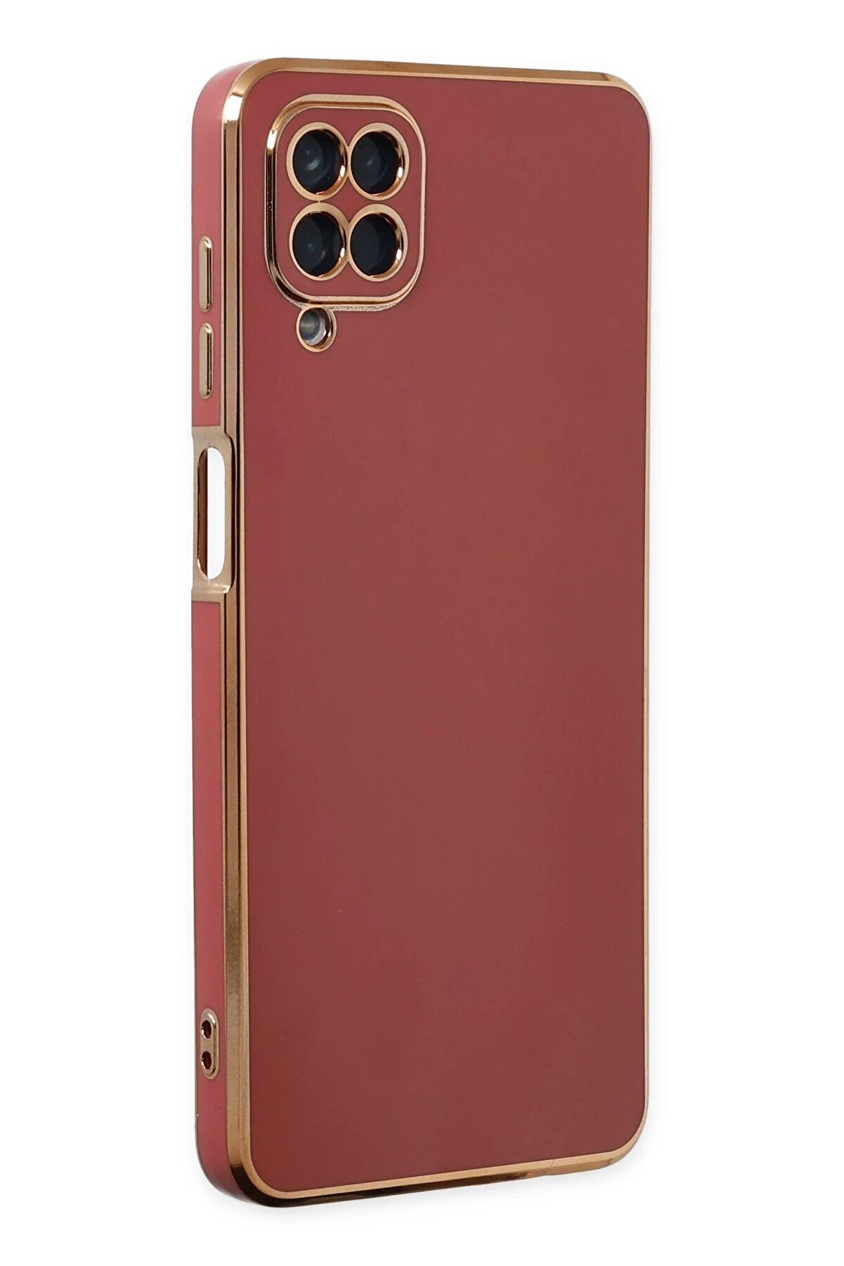 CepteToptan Samsung Galaxy A12 Kılıf Volet Silikon - Kırmızı - DROPX6262-7131