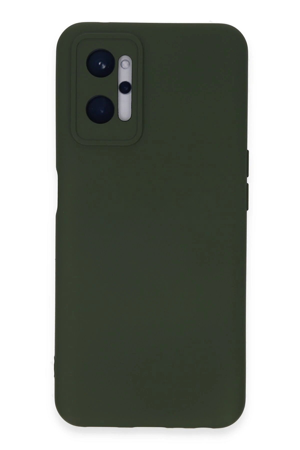 Realme 9İ 4G Kılıf Nano İ&ccedil;i̇ Kadi̇fe Si̇li̇kon - Koyu Yeşi̇l - Dropx8723-9244