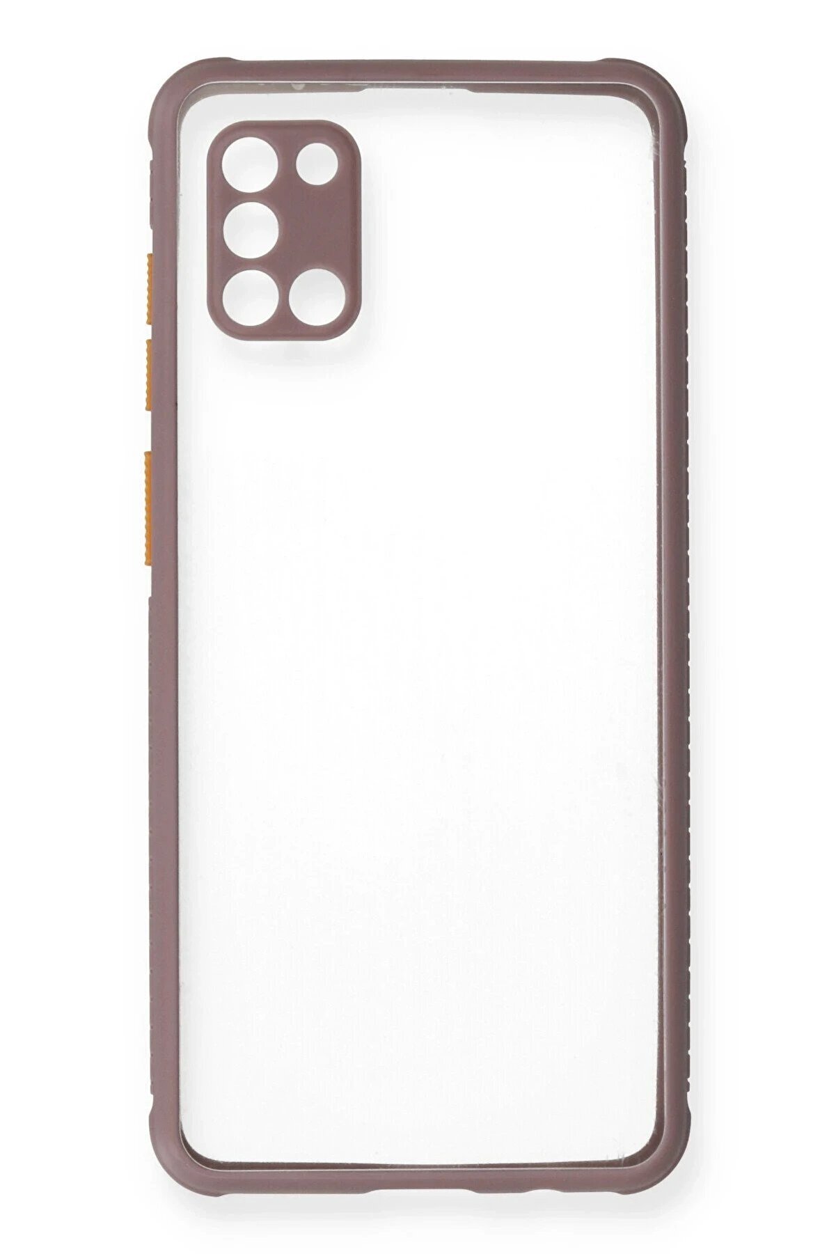 Samsung Galaxy A31 Kılıf Mi̇ami̇ Şeffaf Si̇li̇kon - Açık Mor - Dropx4414-1779