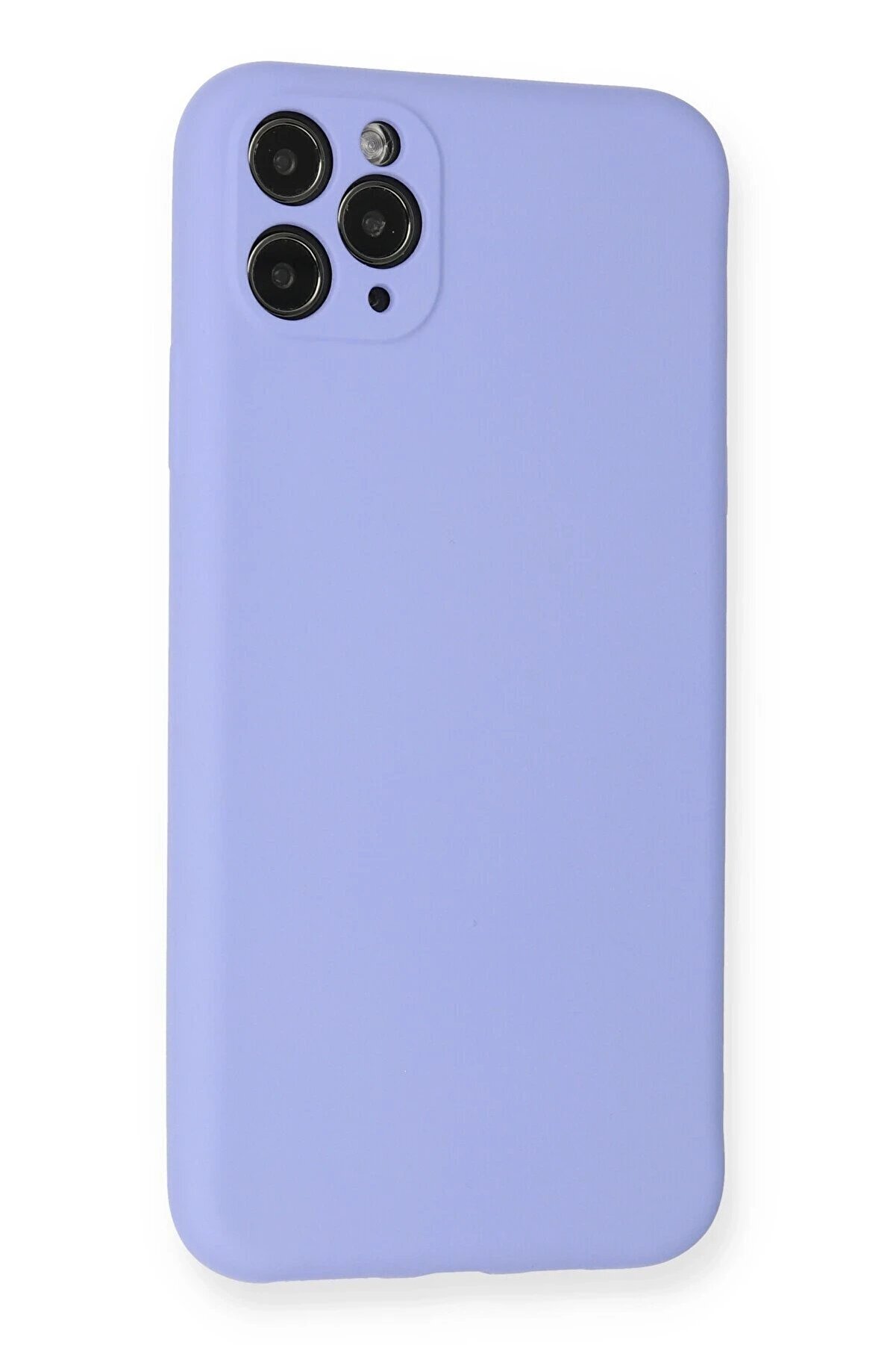 İphone 11 Pro Max Kılıf Nano İçi̇ Kadi̇fe Si̇li̇kon - Li̇la - Dropx1969-3327