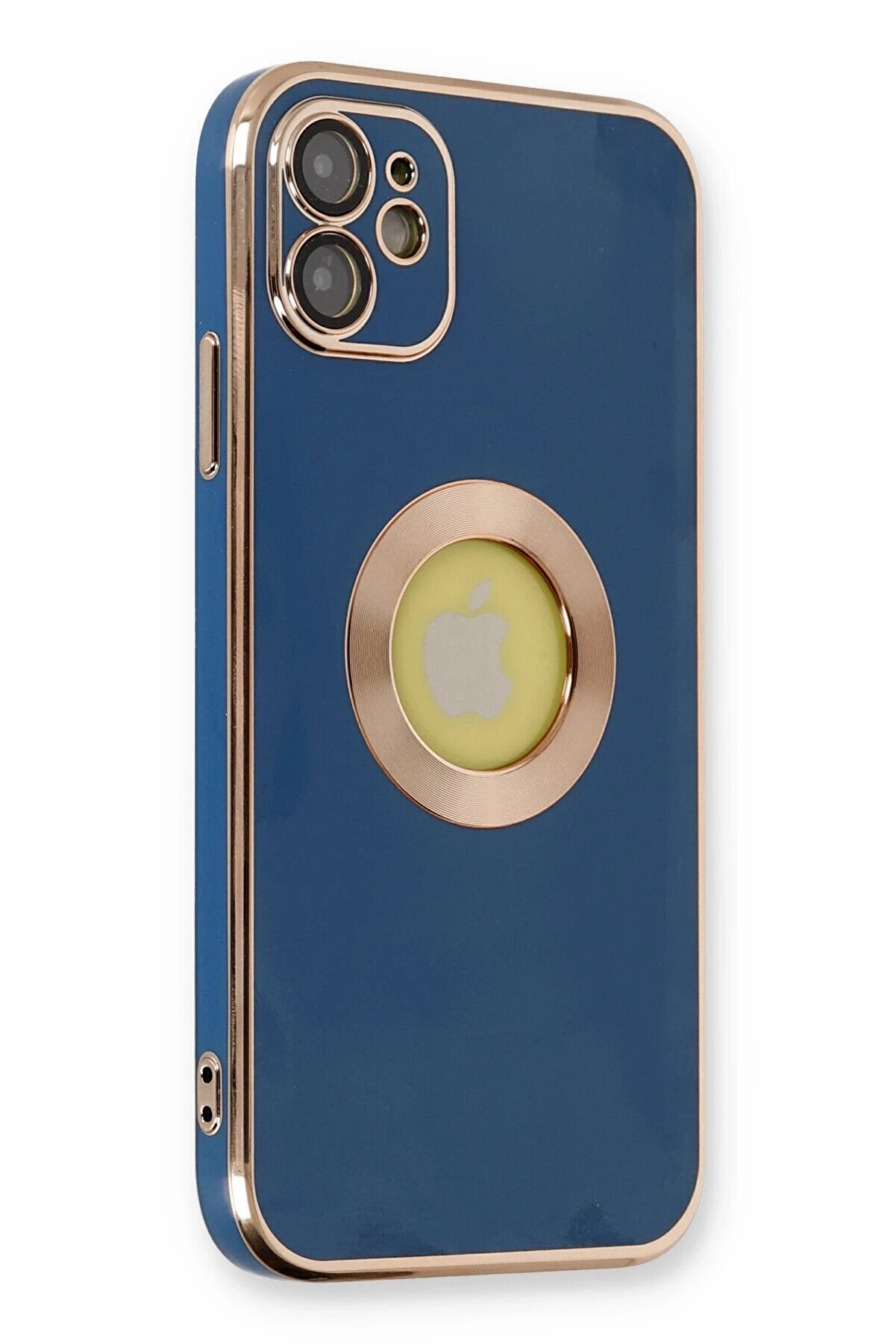 CepteToptan iPhone 12 Kılıf Store Silikon - Mavi - DROPX4075-1606