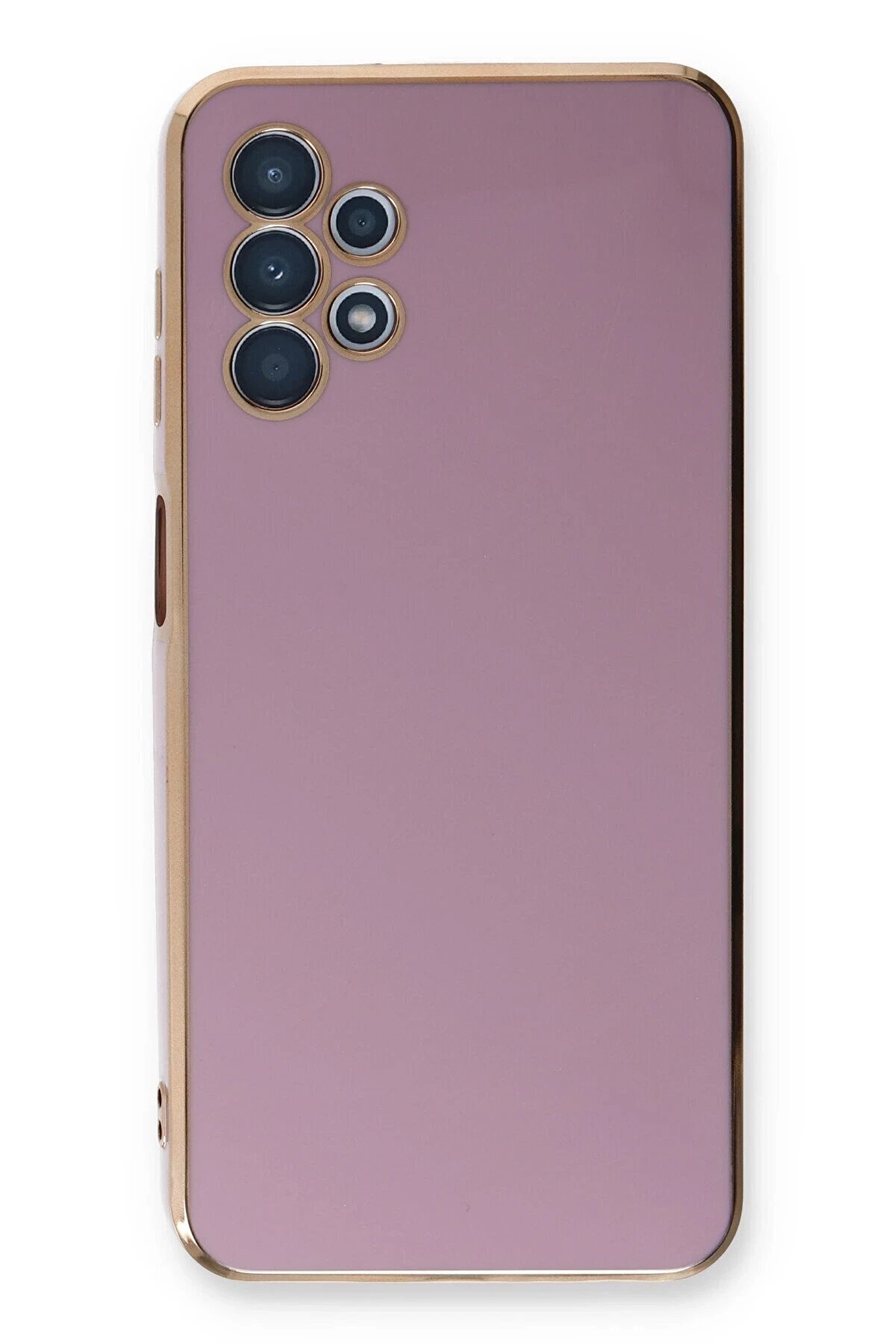 Samsung Galaxy A13 4G Kılıf Volet Si̇li̇kon - Mor - Dropx2912-7495