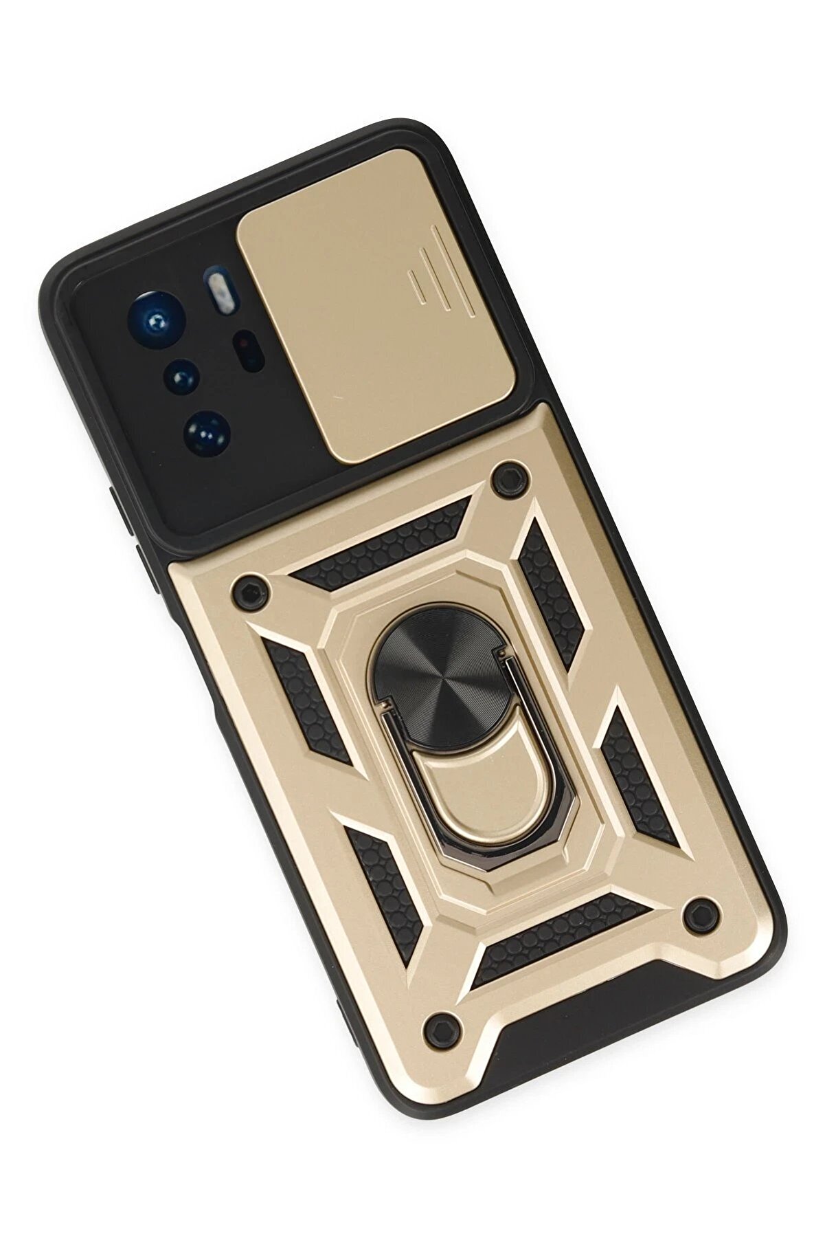 Xi̇aomi̇ Poco X3 Gt Kılıf Pars Lens Y&uuml;z&uuml;kl&uuml; Si̇li̇kon - Gold - Dropx1720-5214