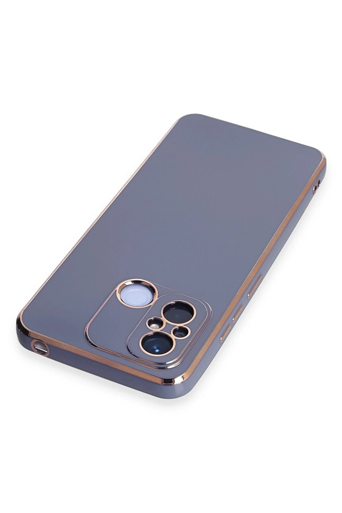 Xi̇aomi̇ Redmi̇ 12C Kılıf Volet Si̇li̇kon - Mavi̇ - Dropx6273-7007