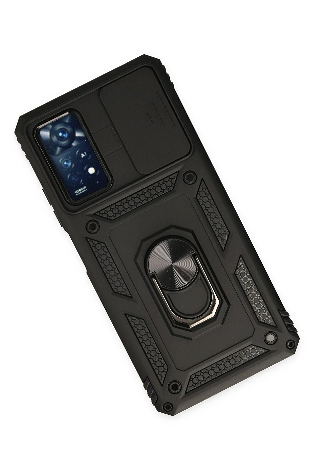Xi̇aomi̇ Redmi̇ Note 11 Pro Kılıf Pars Lens Yüzüklü Si̇li̇kon - Si̇yah - Dropx7799-7636