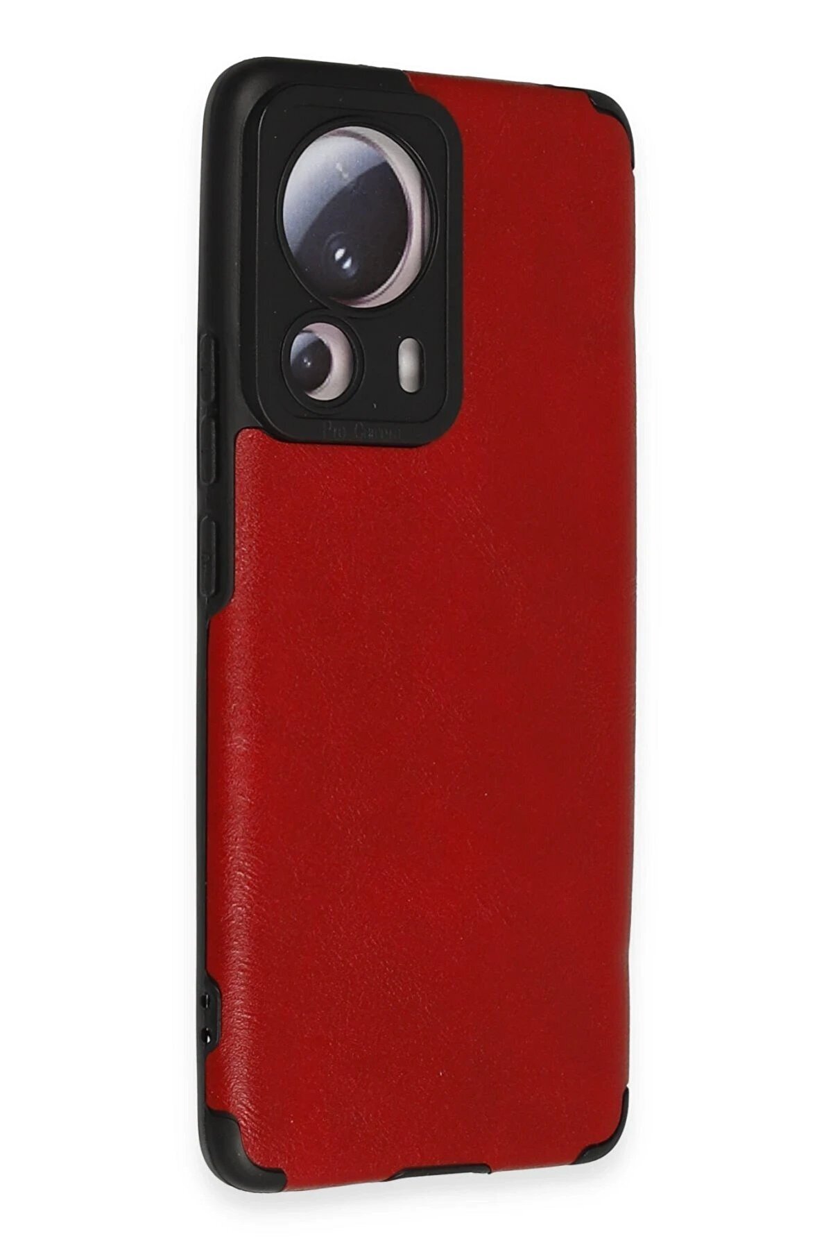 Xi̇aomi̇ Mi̇ 13 Li̇te Kılıf Loop Deri̇ Si̇li̇kon - Kırmızı - Dropx6723-2055