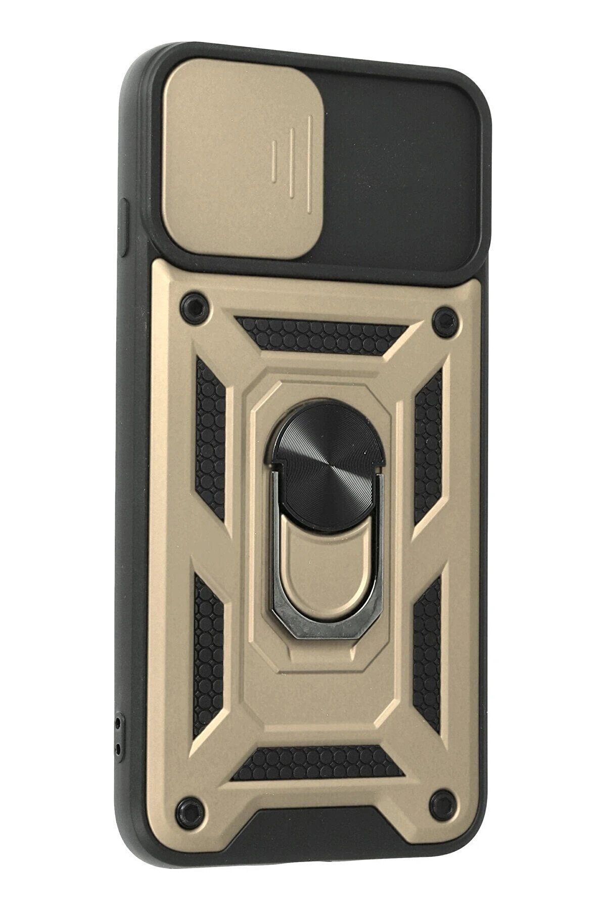 İphone 7 Plus Kılıf Pars Lens Yüzüklü Si̇li̇kon - Gold - Dropx1319-7445