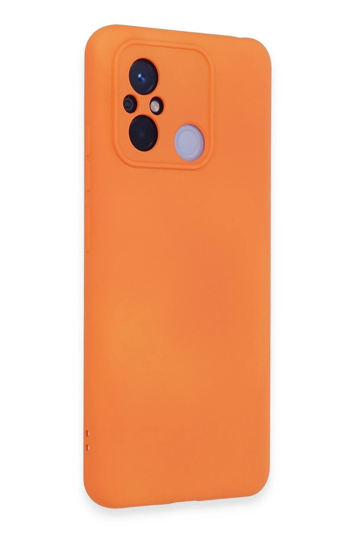 Xi̇aomi̇ Redmi̇ 12C Kılıf Nano İ&ccedil;i̇ Kadi̇fe Si̇li̇kon - Turuncu - Dropx8191-8531