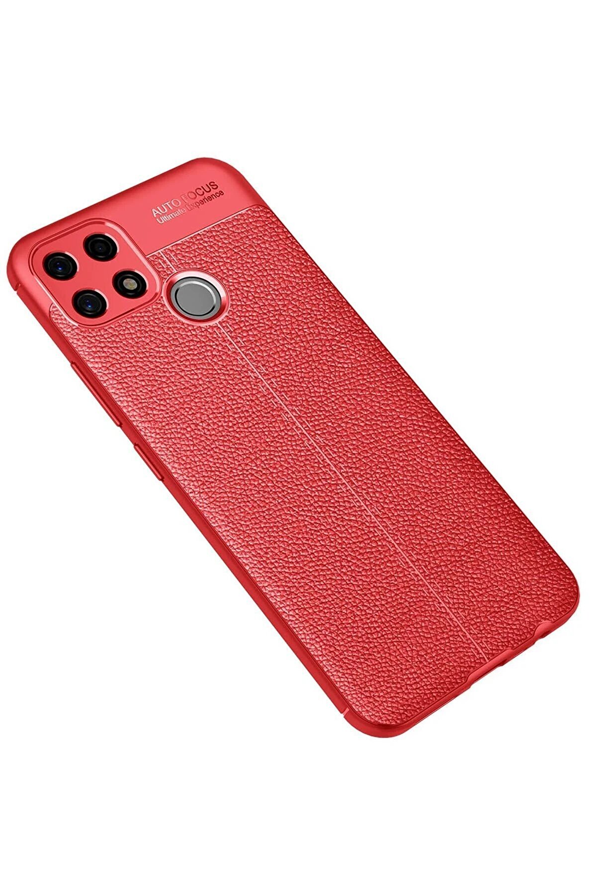 Oppo A15 Kılıf Auto Focus Kapak - Kırmızı - Dropx4182-7176