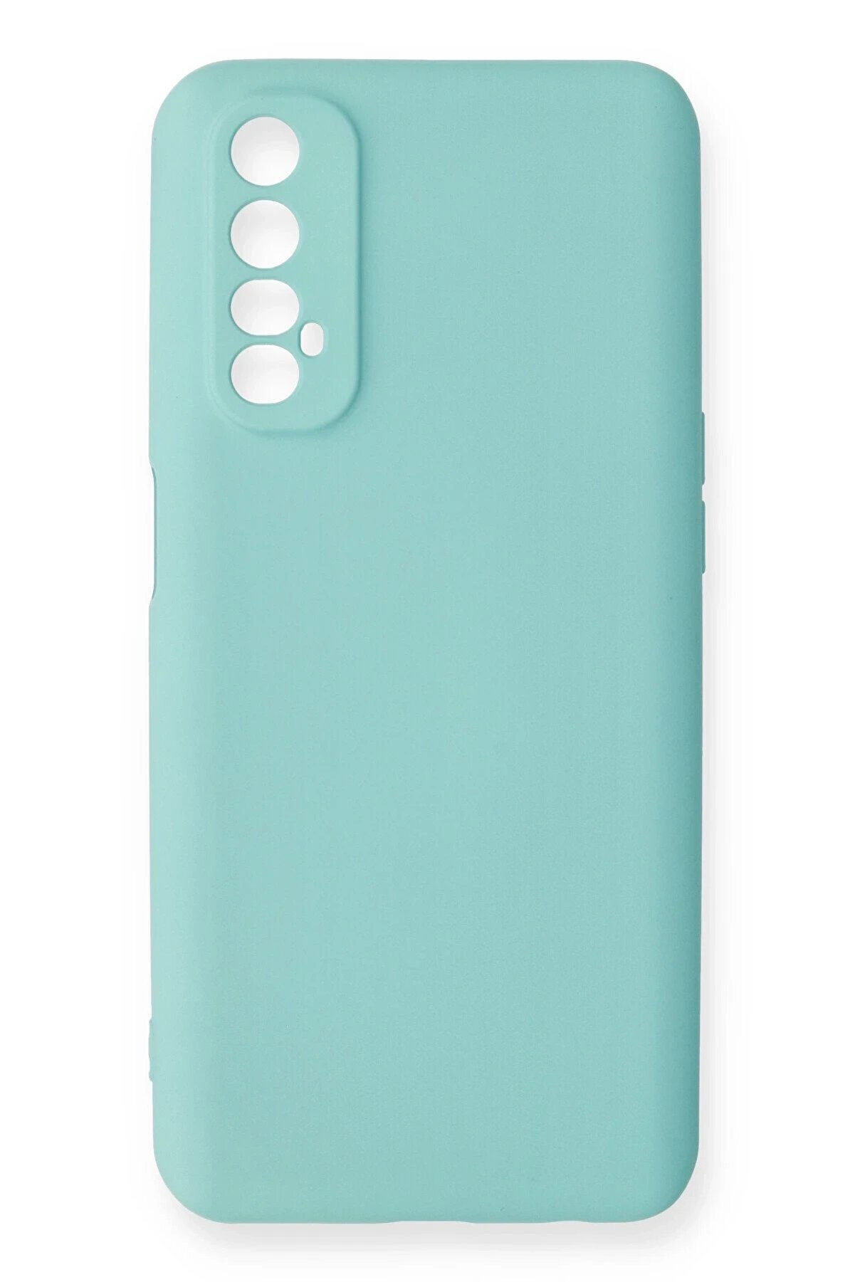 CepteToptan Realme 7 Kılıf Nano içi Kadife Silikon - Turkuaz - DROPX8166-3360