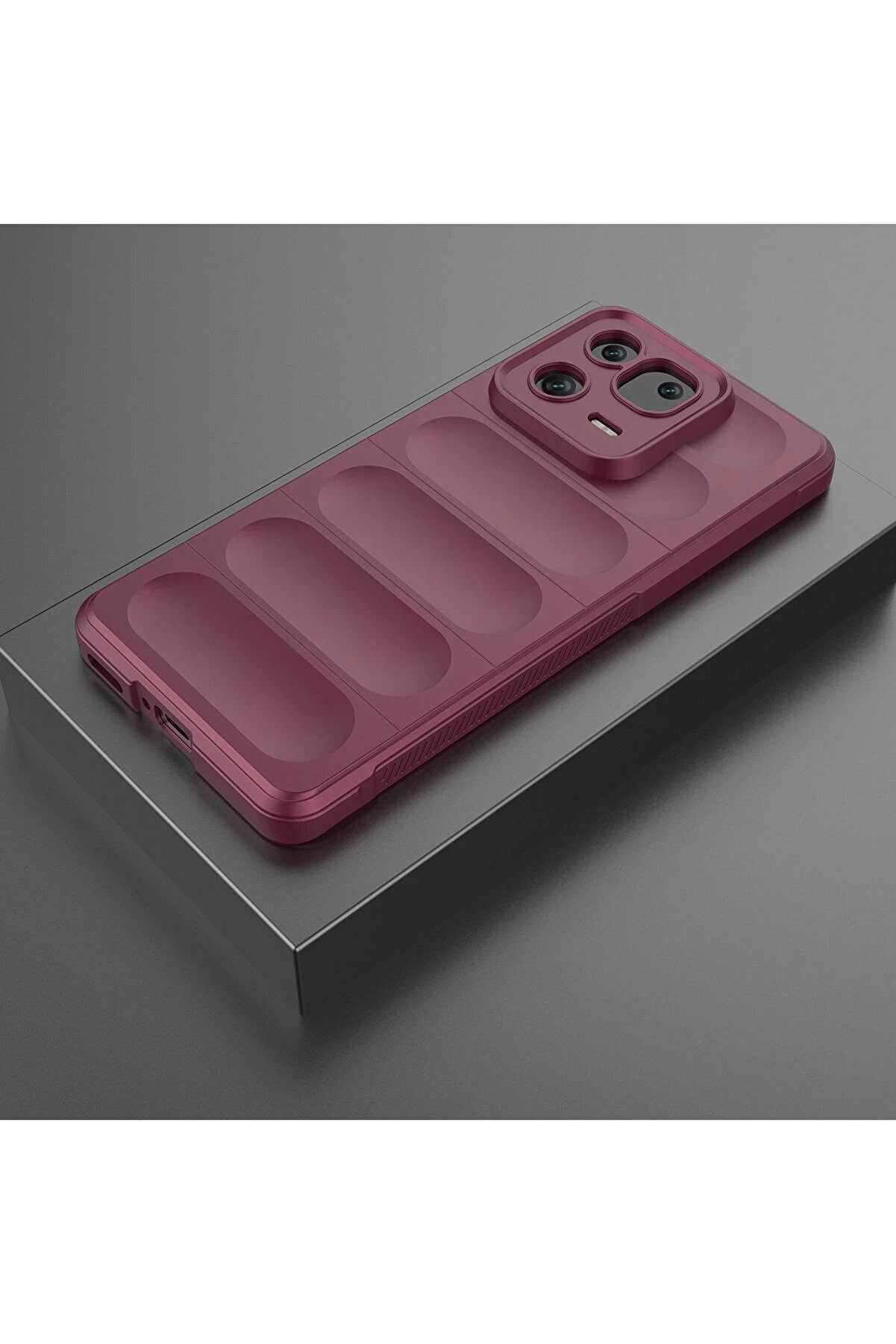 Xi̇aomi̇ Mi̇ 13 Kılıf Opti̇mum Si̇li̇kon - Bordo - Dropx8133-7132