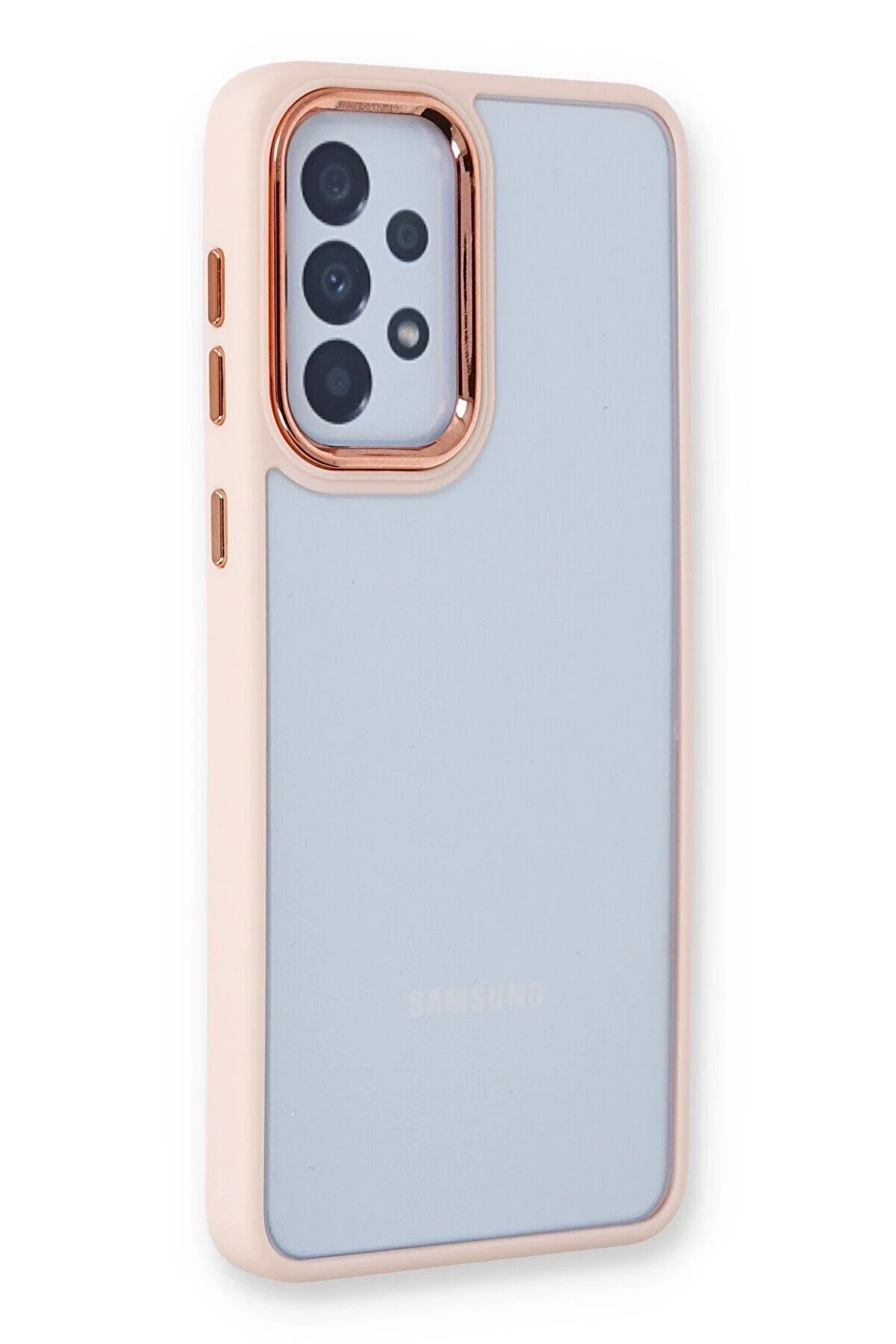 CepteToptan Samsung Galaxy A23 4G Kılıf Dora Kapak - Pudra - DROPX5997-3930