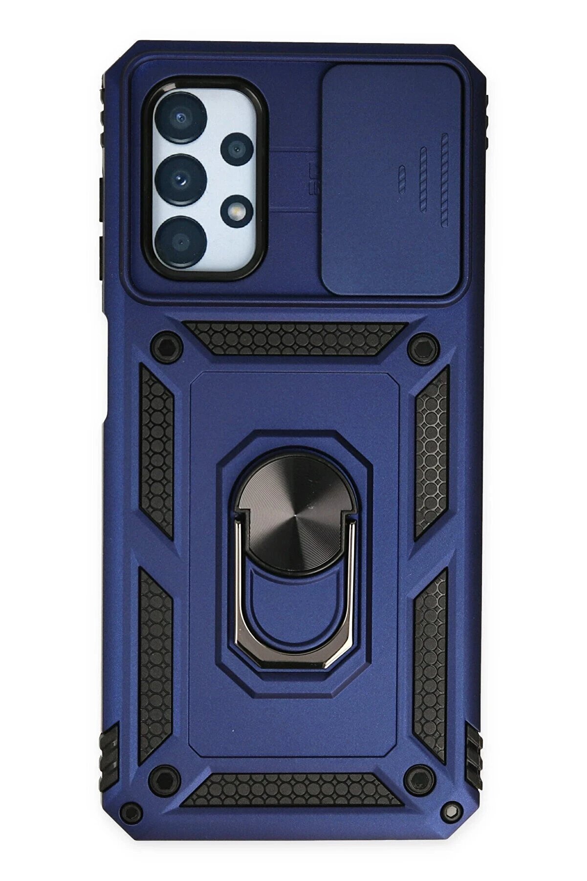 CepteToptan Samsung Galaxy A23 4G Kılıf Pars Lens Y&uuml;z&uuml;kl&uuml; Silikon - Lacivert - DROPX8561-3289