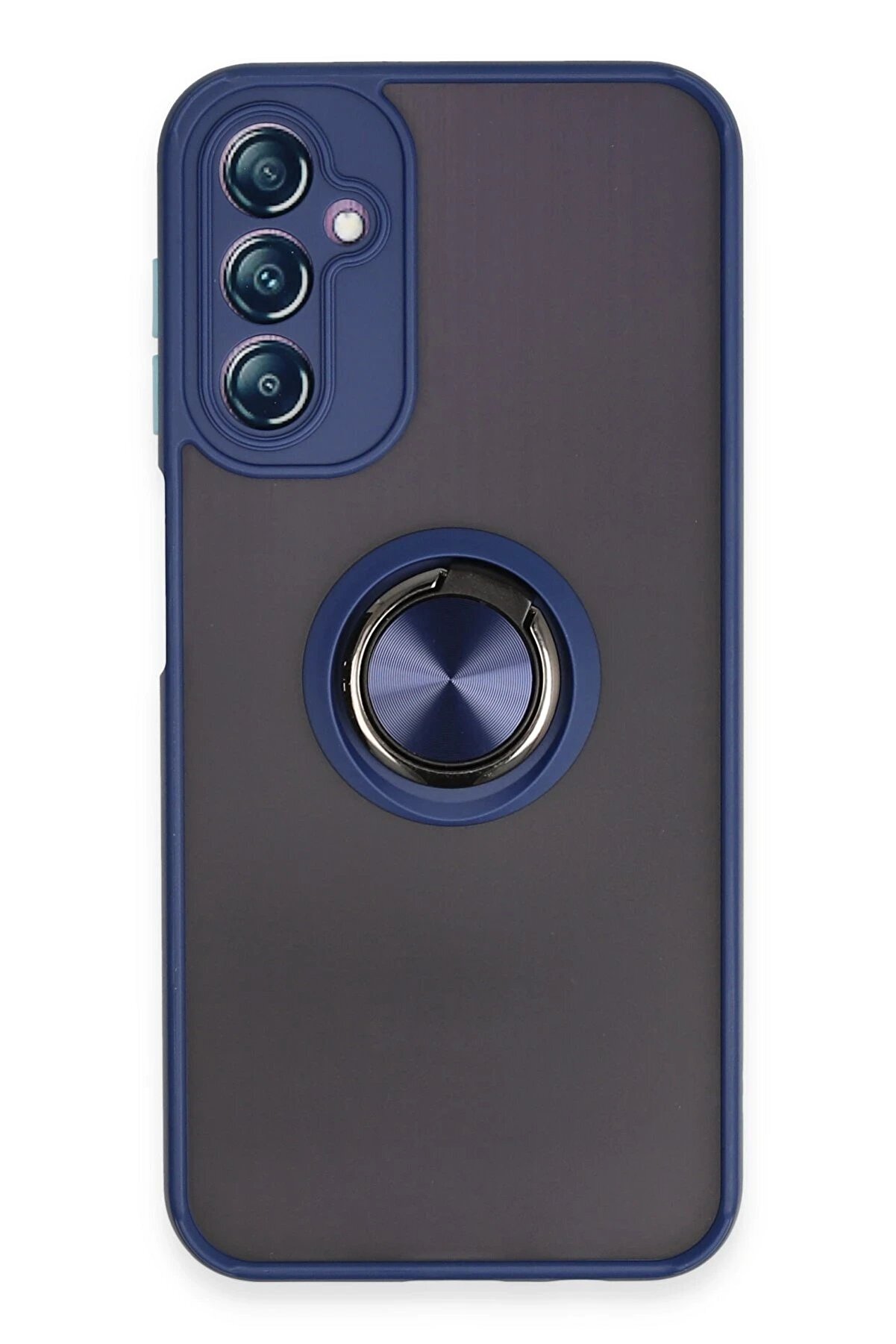 CepteToptan Samsung Galaxy A14 4G Kılıf Montreal Y&uuml;z&uuml;kl&uuml; Silikon Kapak - Lacivert - DROPX9894-2862