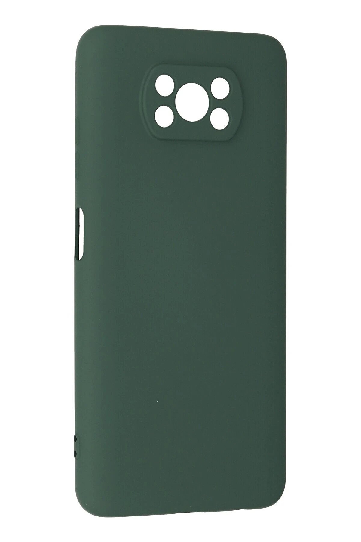 Xi̇aomi̇ Pocophone X3 Kılıf Nano İçi̇ Kadi̇fe Si̇li̇kon - Koyu Yeşi̇l - Dropx3777-4082