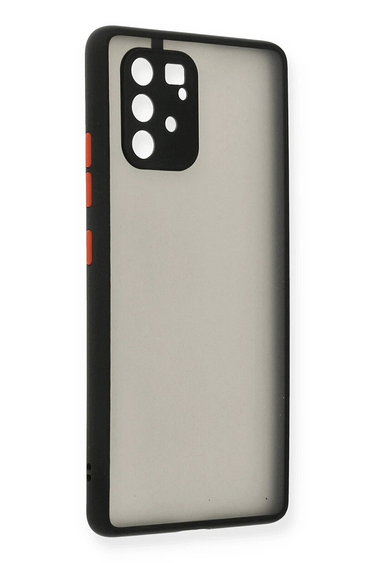 CepteToptan Samsung Galaxy A91 / S10 Lite Kılıf Montreal Silikon Kapak - Siyah - DROPX3469-1496